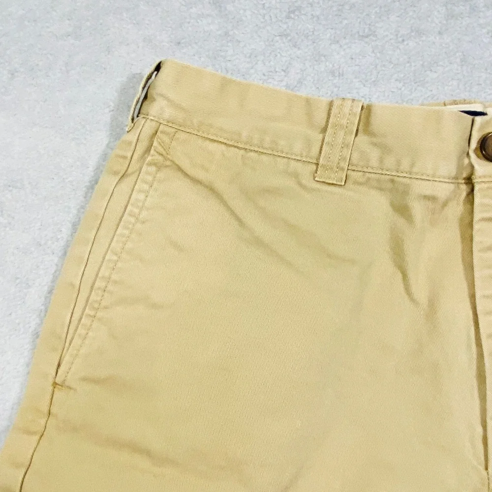 J.Crew Gramercy Shorts Mens 30 Tan‎ Khaki 100% Cotton Twill Chino Flat Front